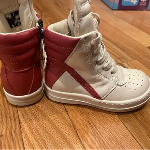 Baby Rick Owens Geo high top sneakers